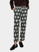 Pantalón Fluido Estampado verde