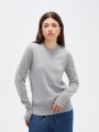 Sweater Tiral Gris Melange Medio