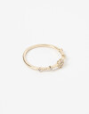 Anillos Chicos Strass Anillo Con Cubic Zirconia - Dorado