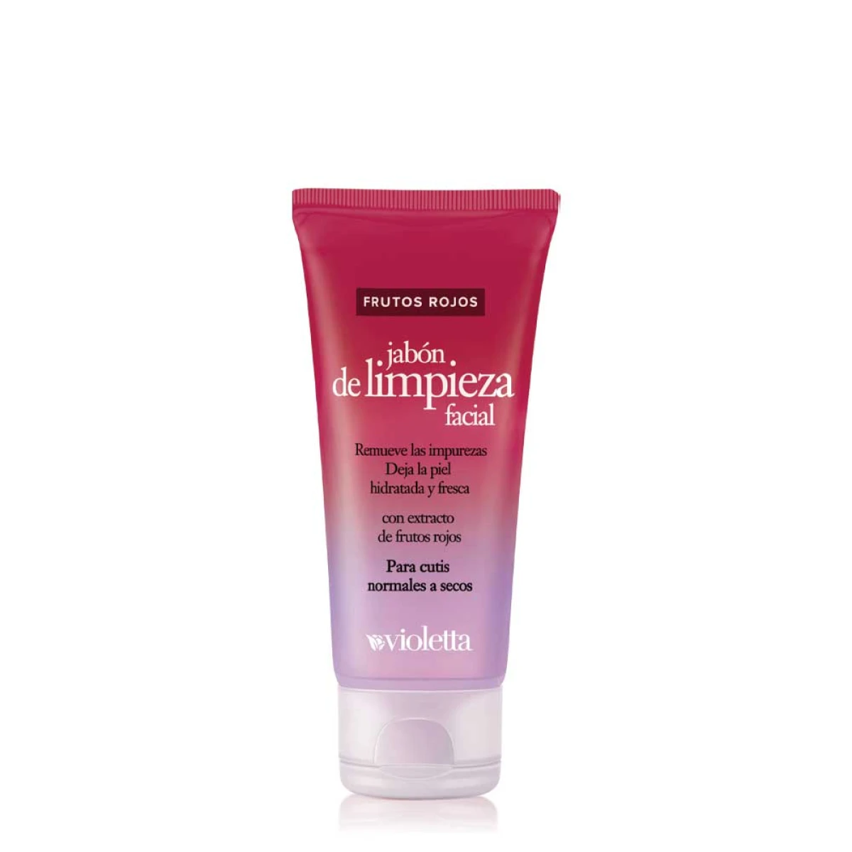 Jabón Limpieza Facial Violetta Frutos Rojos 100gr 