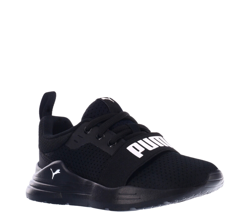 Wired Run Jrs Negro/Blanco