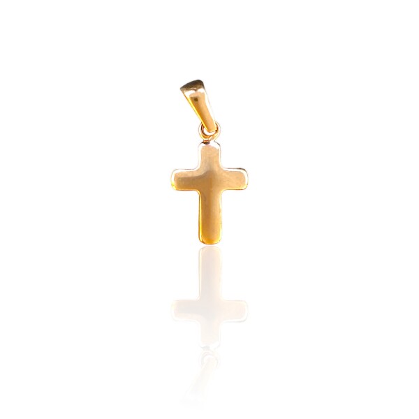 Dije Cruz-Oro bajo-Sin piedra-CP8585 Sinpiedra