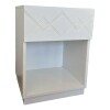 Mesa de luz blanca con 1 cajón - MERCADERIA CON DETALLES Mesa de luz blanca con 1 cajón - MERCADERIA CON DETALLES