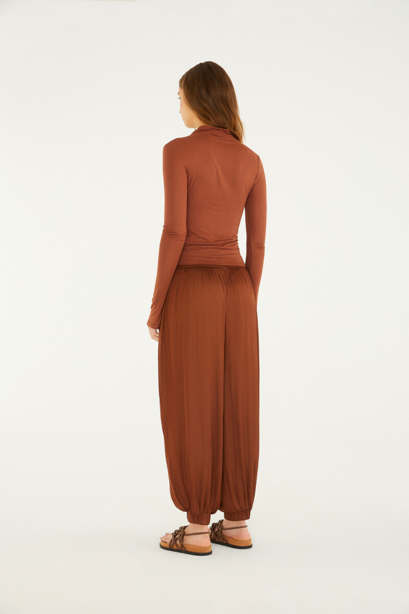 PANTALON RELAXED Terracota