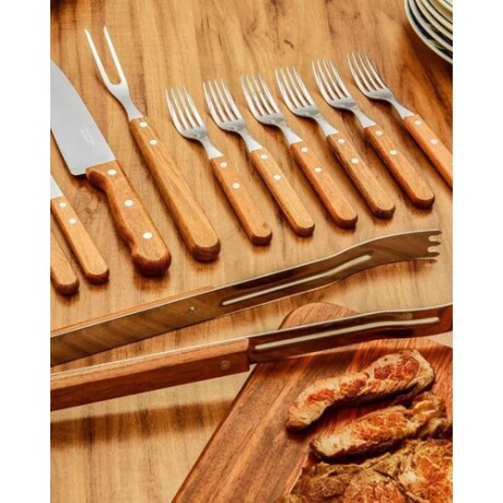 Juego de 15 Cubiertos para Asado Tramontina Churrasco Juego de 15 Cubiertos para Asado Tramontina Churrasco