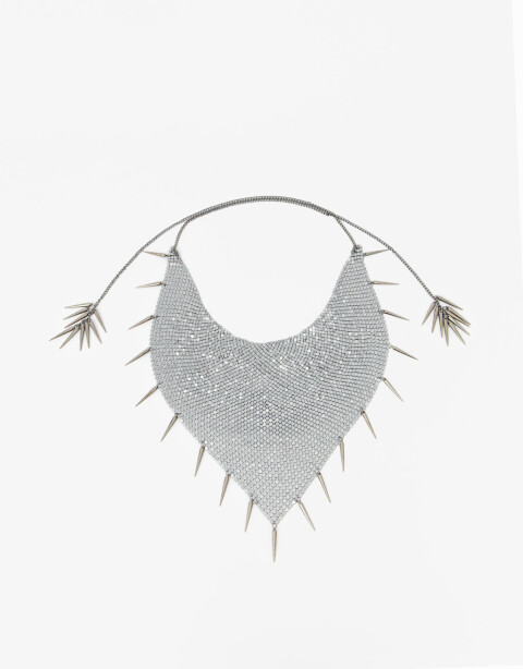 Pañuelos Raso Pañuelo De Malla Metálica - Plateado Antique Silver