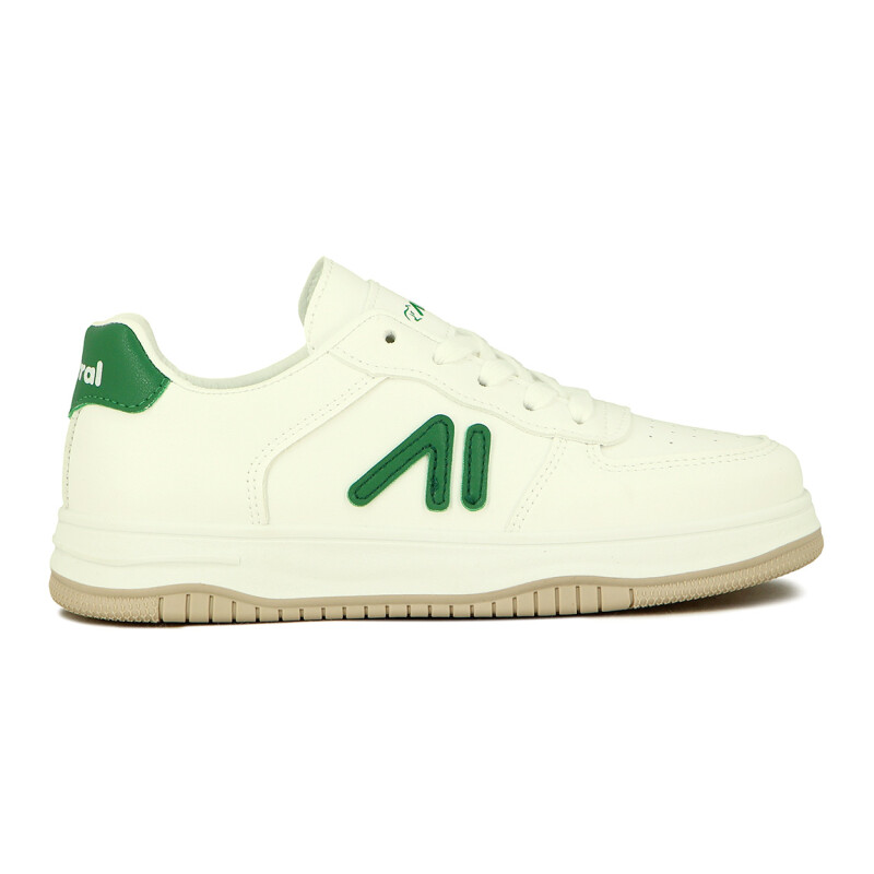 Austral Calzado Casual Luca C/Plataforma Acordonado - Blanco/Verde Blanco-Verde