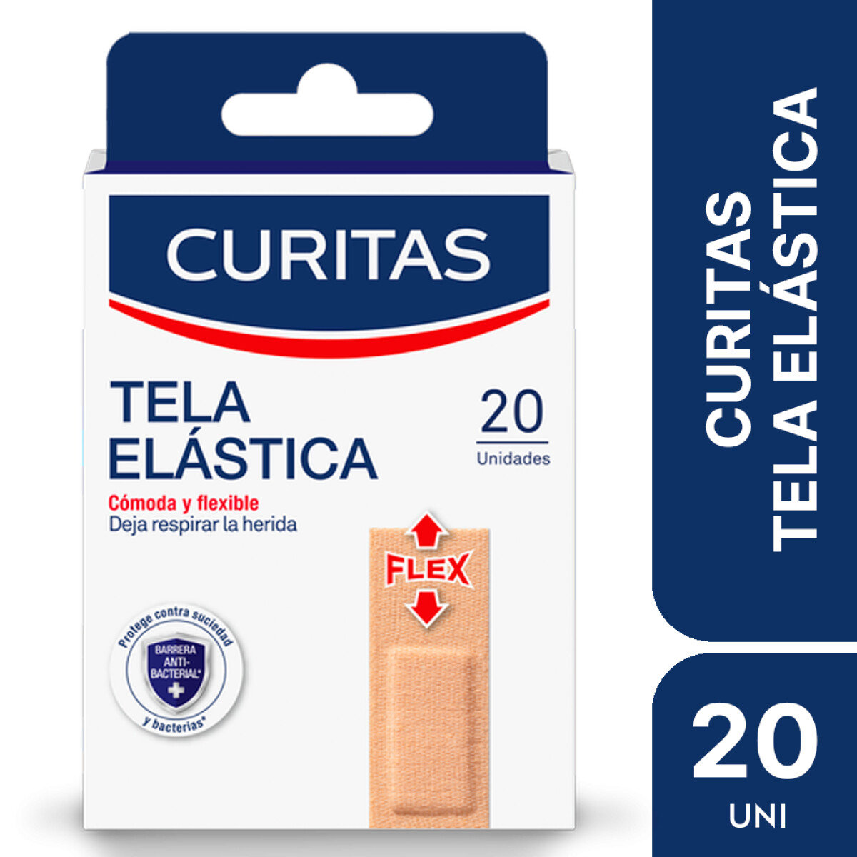 Curitas Tela Elástica 20 Unidades 