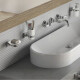 PORTA VASO VIDRIO METAL MANCHESTER CROMO BRILLANTE CROMO