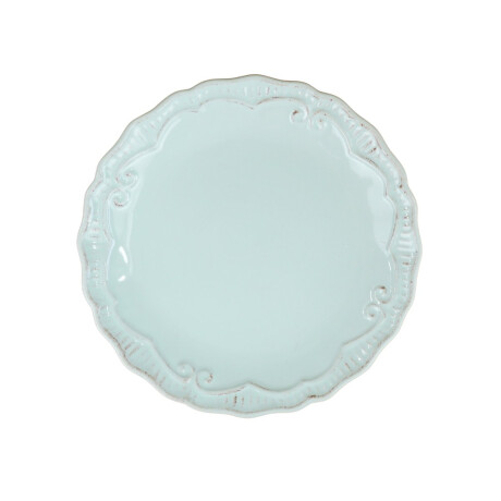 Plato llano de ceramica vintage labrado Plato llano de ceramica vintage labrado