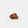 Cinturon Indie En Cuero Graneado Marron