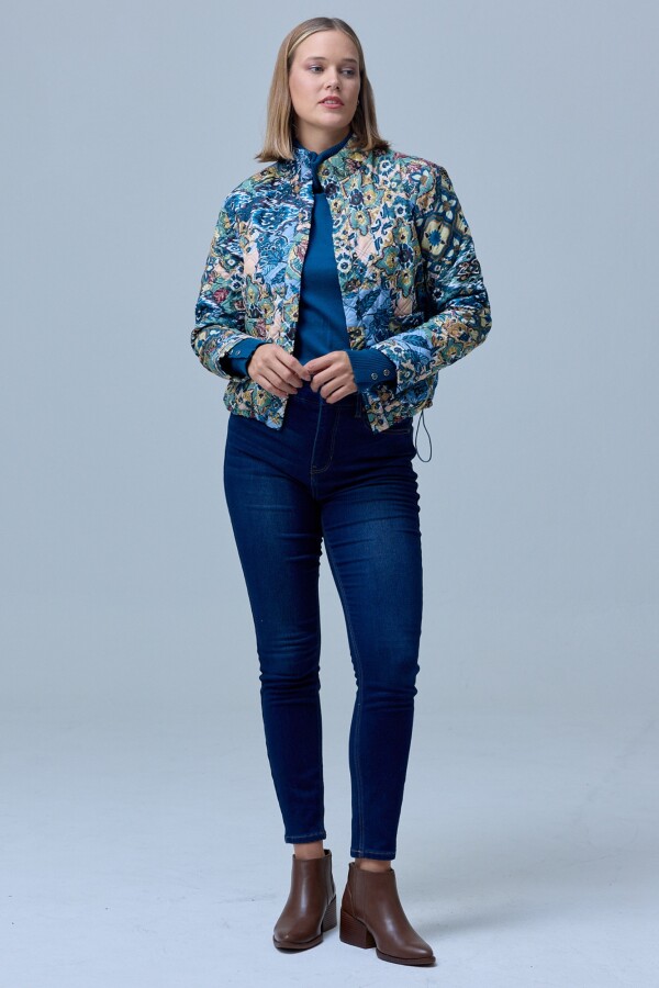 Chaqueta Capitoneada MULTI/VERDE