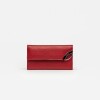 Billetera Katy en cuero graneado Rojo