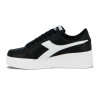 Championes Casuales Mujer Diadora Plataforma Bewen Negro-Blanco