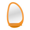 Espejo decorativo con estante Naranja