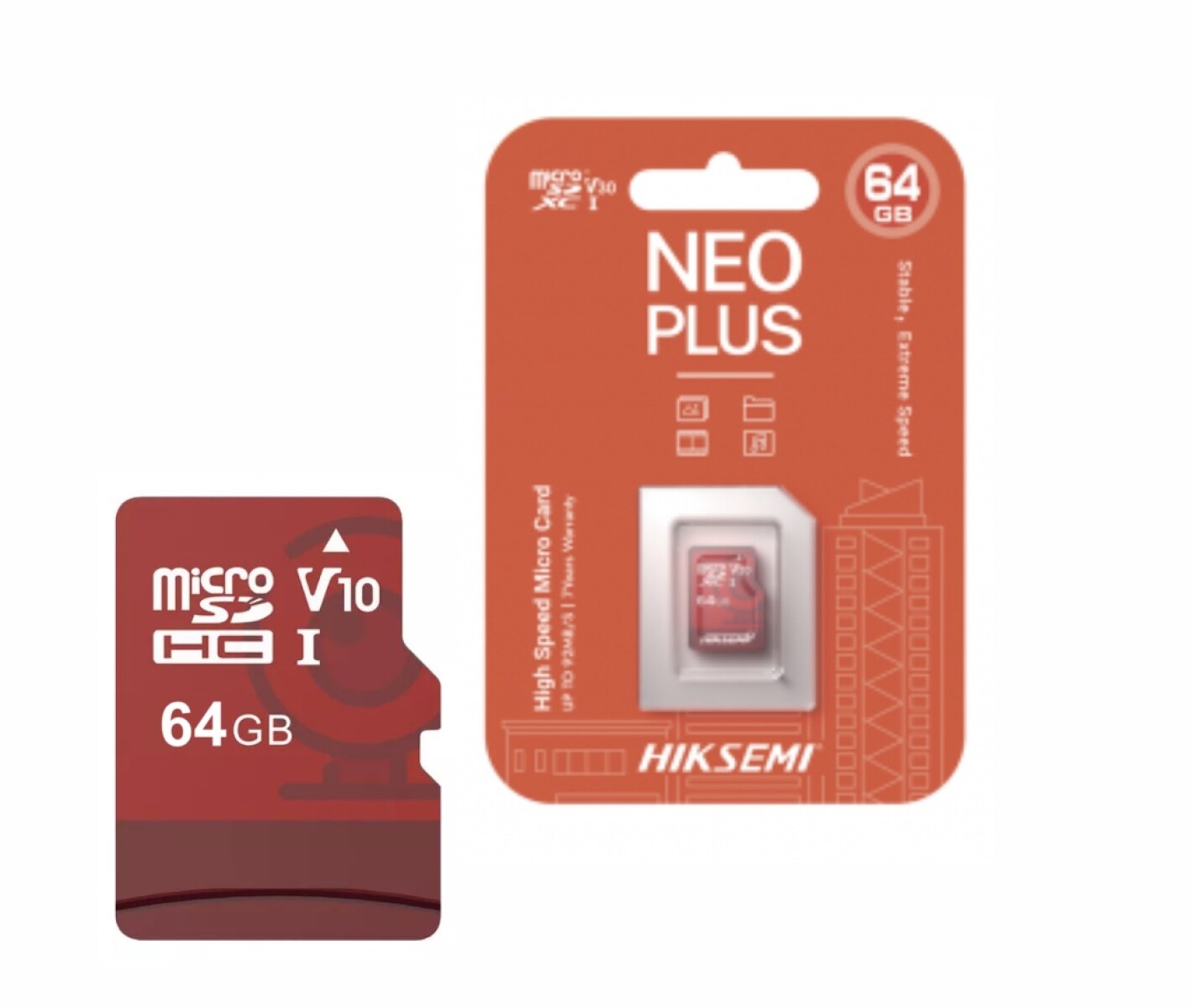 Memoria Micro Sd Hiksemi 64GB Video Vigilancia 