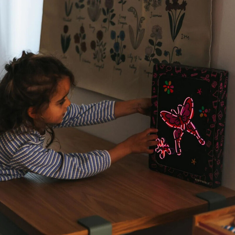 KIDYNEON Kit Creativo Y De Manualidades Iluminado Para Chicos Kidywolf - Rosa