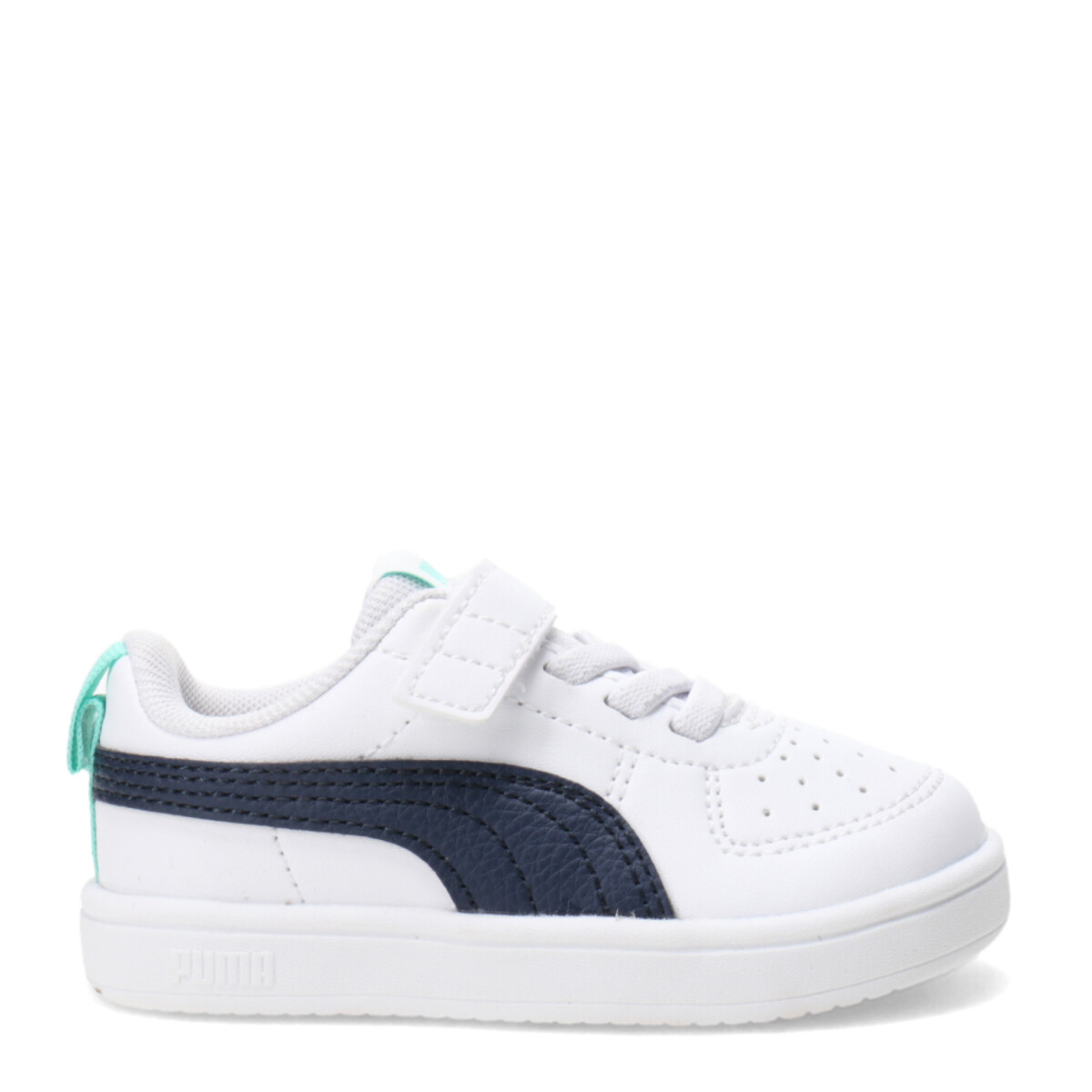 Championes de Niños Puma Rickie Puma - Blanco - Azul Marino - Celeste 