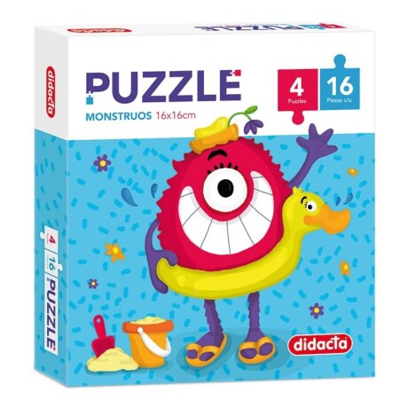PUZZLE MONSTRUOS 4 X 16 PIEZAS PUZZLE MONSTRUOS 4 X 16 PIEZAS