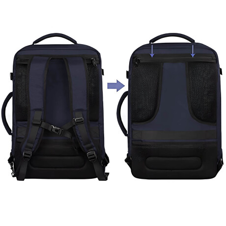 Mochila Viaje Valija Carry On Extens Liviana Calidad Azul
