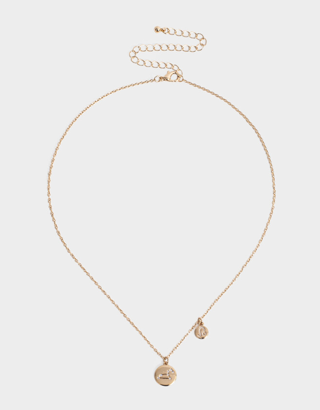 Cadena Corta con Dije Capsula Especial Cadena Corta Con Dije Leo - Dorado