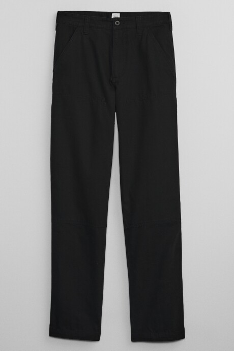 Pantalón Straight Canvas Carpintero Hombre True Black