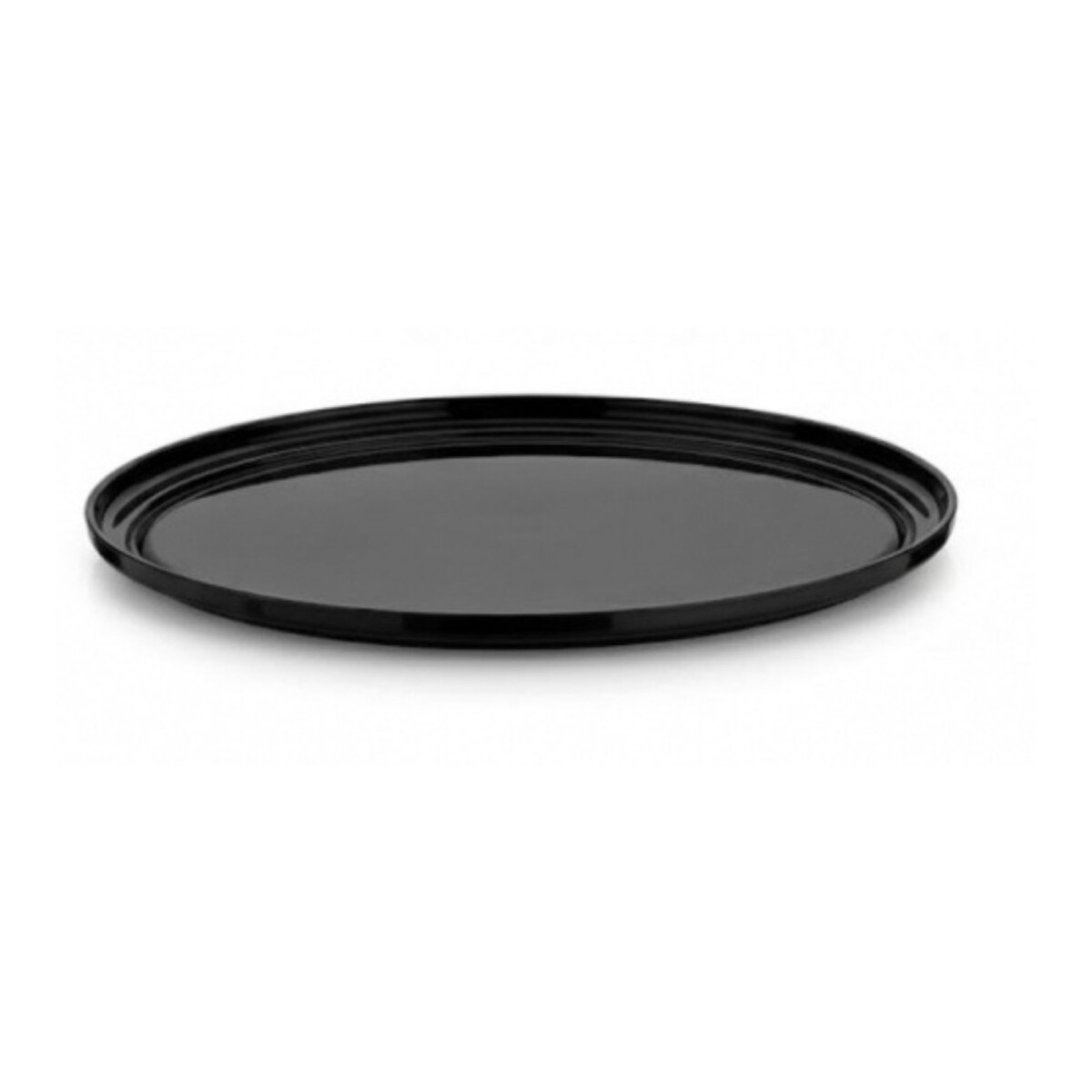 Bandeja redonda de policarbonato negra | Gastroplast GFT14N 