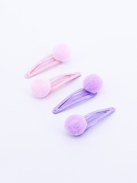 SAPITOS POM POM PACK X 4 LILA