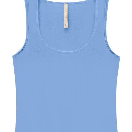 Musculosa Básica Azul