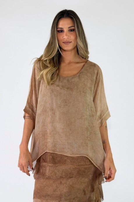 BLUSA ANDROS Camel