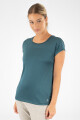 T-shirt piuma Verde petroleo