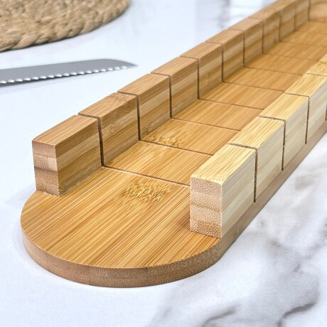 Tabla para Cortar Pan Baguette en Madera Bambú 52cm x 10cm x 4,5 cm Tabla para Cortar Pan Baguette en Madera Bambú 52cm x 10cm x 4,5 cm
