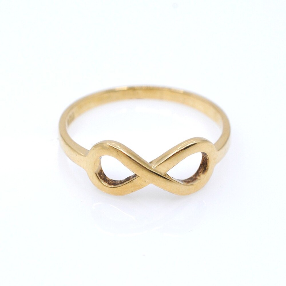 Anillo del infinito en oro 18k amarillo Anillo del infinito en oro 18k amarillo