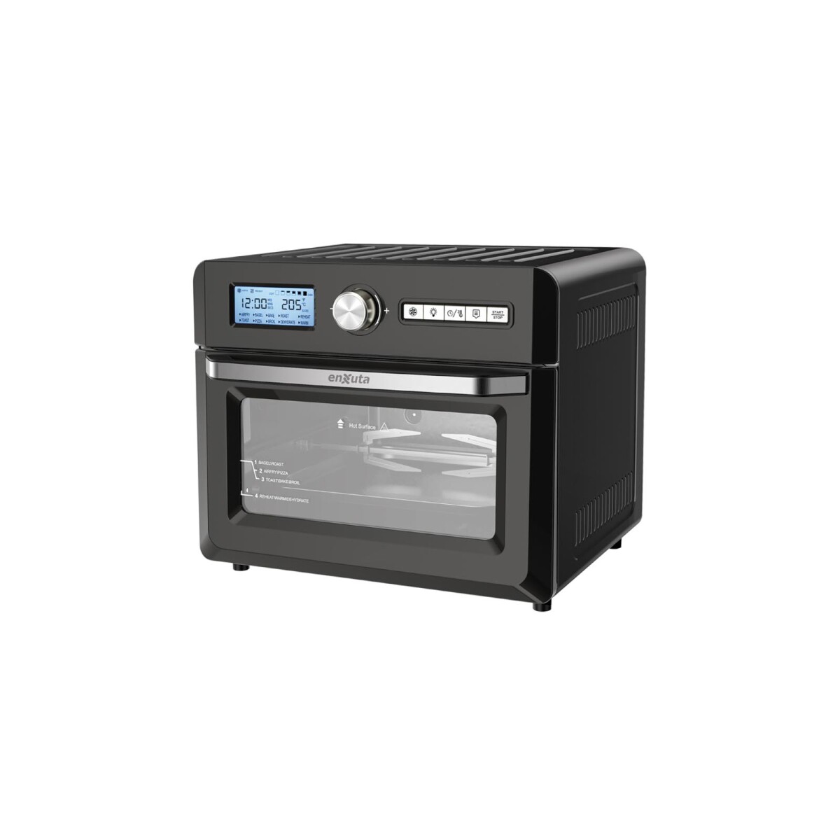 HORNO MULTI Y FREIDORA ENXUTA - 1550W NEGRO HENXMF01 