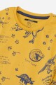 Remera con dinosaurios AMARILLO