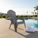 Sillón de jardín exterior plástico Miami GRIS