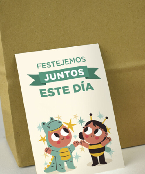 Tarjeta día del niño 10x15. DISEÑO 9