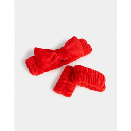 Set De Accesorios De Pelo Rojo Oscuro