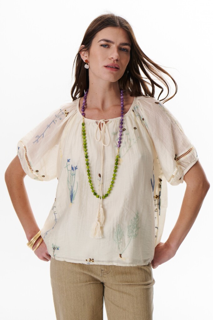 CAMISA BLOSSOM VAINILLA