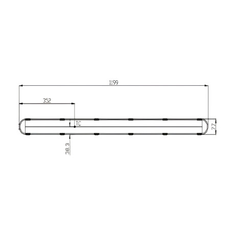LEDVANCE DAMP PROOF PFM 36W - 4000K 5400LM Tubo LED Estanco LEDVANCE 120CM 36W 4000K IP65