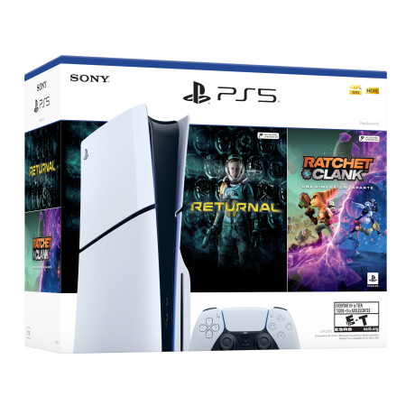 Sony - Consola PS5 Ratchet Clank + Returnal - Amd Ryzen Zen 2. Ram 16GB / Ssd 825GB. Wifi. Bluetoo 001