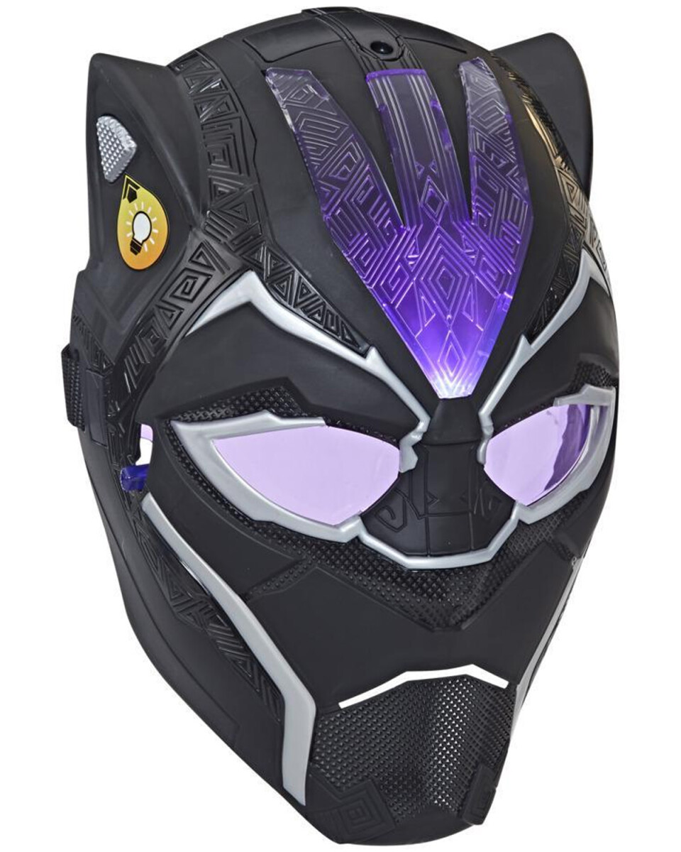 Máscara luminosa de Vibranium Black Panther Marvel Hasbro 