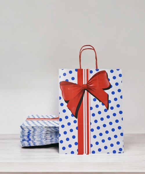 Pack x 20 - bolsa fantasia 22x10x30 cm. BLUE BOW