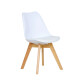 Silla Eames Lumax Acolchonada Con Patas De Madera Para Comedor Diseño Moderno Silla Eames Lumax Acolchonada Con Patas De Madera Para Comedor Diseño Moderno