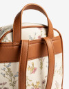 Mochilas Urbanas Basicos Mochila Tramada Flores - Estampado Flores