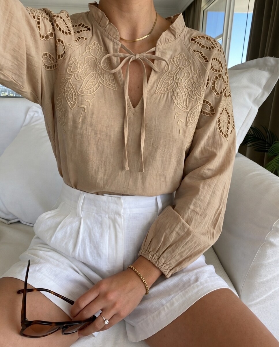 Blusa Debra - Beige 