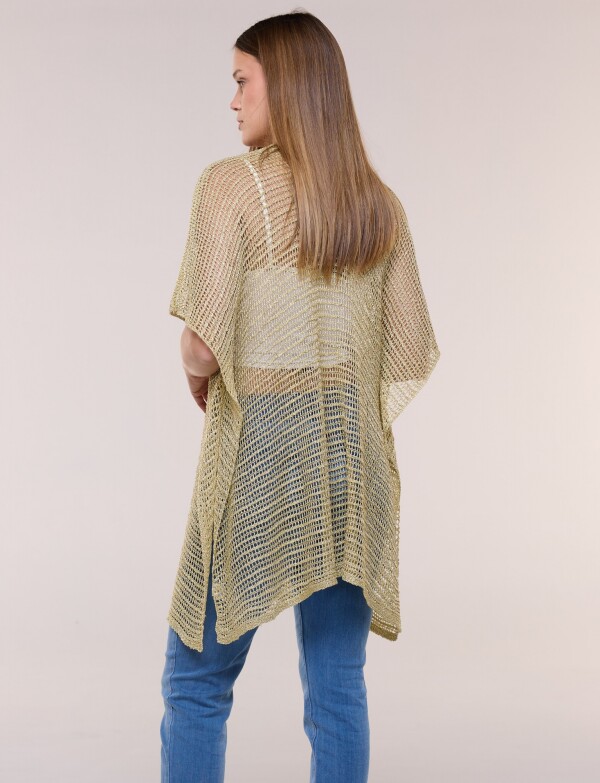 Poncho Calado Lurex DORADO