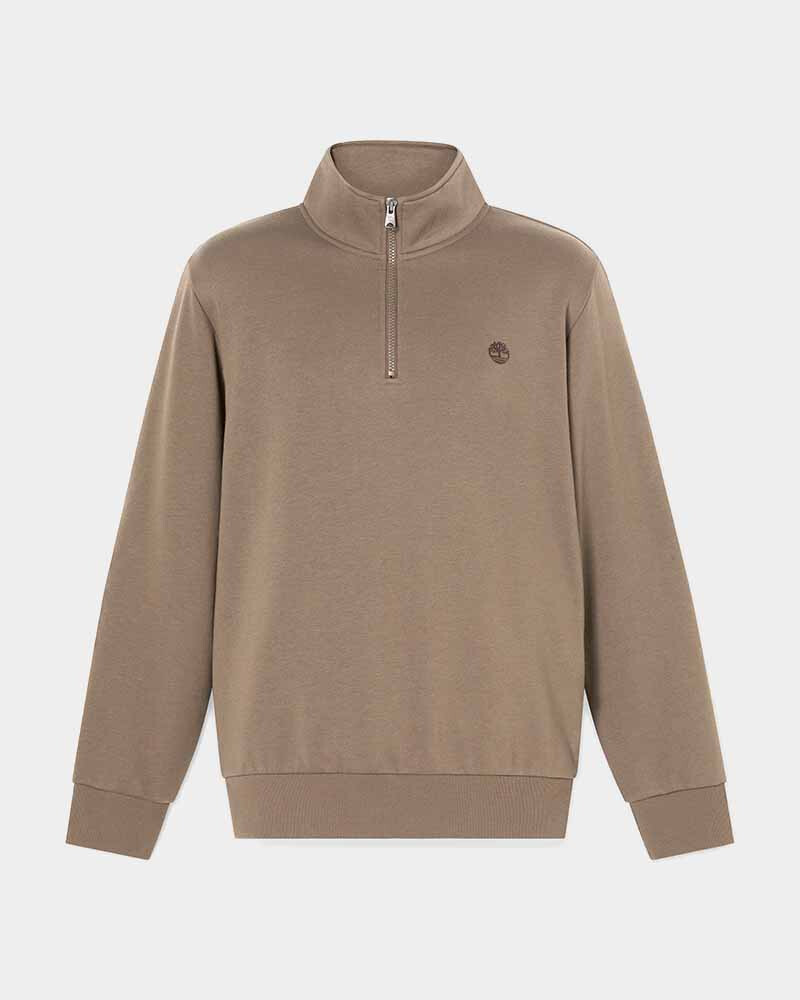 Polera Oyster River 1/4 Cierre Hombre Chocolate Chip