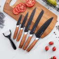 Set De Cuchillos De 6 Piezas Con Mango De Madera Set De Cuchillos De 6 Piezas Con Mango De Madera