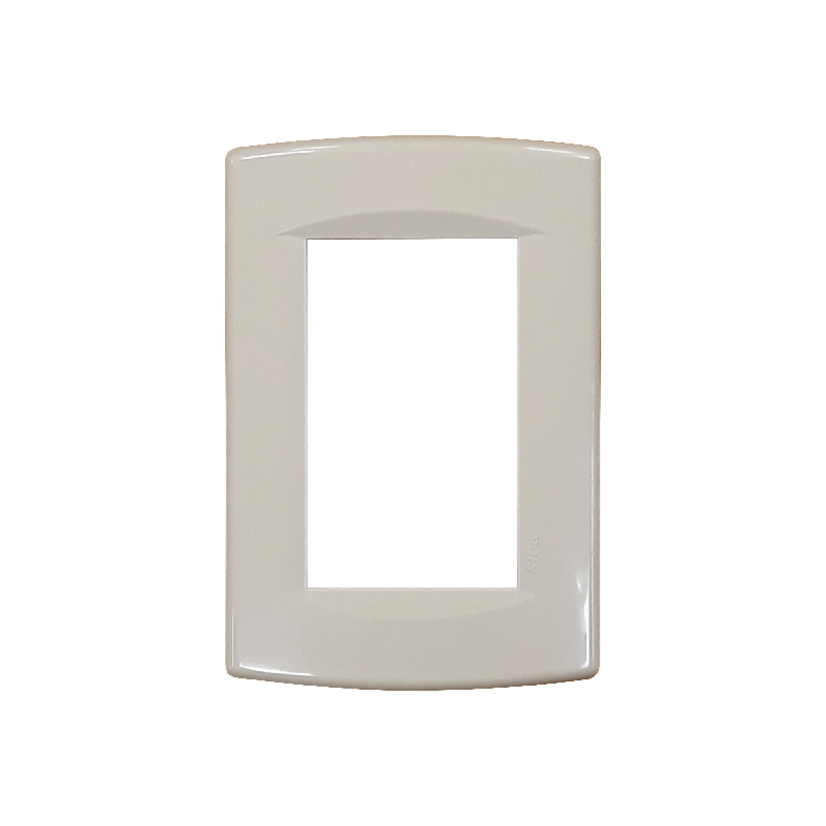 Plaqueta 3 mód. con soporte+bastidor blanche Sica - SK3412 